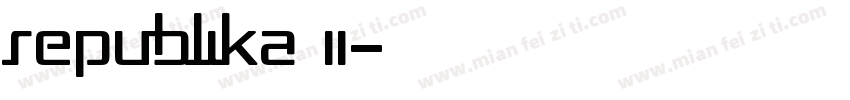 Republika II字体转换